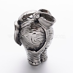 Ciondoli elefante in acciaio inossidabile 304&nbsp;STAS-E094-09AS