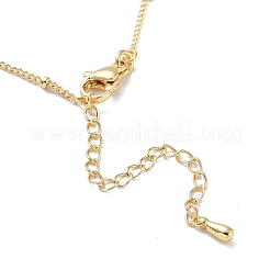 Collier pendentif lettre initiale en laiton&nbsp;LS-NJEW-A015-21G-K