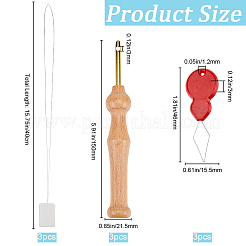 3 шт. игла для вышивки по дереву DIY-GF0008-87