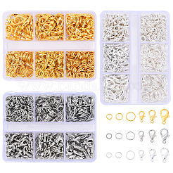 558шт 3 стиля железные открытые прыжковые кольца FIND-YW0007-77