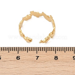 Регулируемые открытые манжеты из нержавеющей стали 304 для женщин&nbsp;RJEW-Z089-04G-01