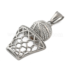 Подвески из нержавеющей стали 304 со стразами STAS-G346-54P