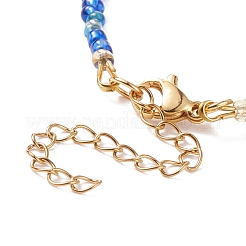 Браслет из бисера из смолы и стеклянных семян для женщин&nbsp;BJEW-JB08560