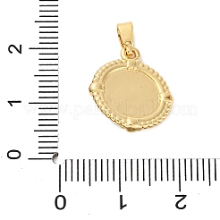 Латунь эмаль подвески&nbsp;KK-P291-05G