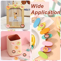 40 Stück 5 Farben undurchsichtige Harz-Decoden-Cabochons&nbsp;RESI-CJ0005-17