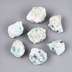 Spécimen minéral de géode de chrysocolle naturelle en forme de corne d'abondance&nbsp;G-N347-13H