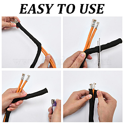 10-метровый гибкий пластиковый кабельный протектор для обмотки кабеля&nbsp;OCOR-CL0001-05A