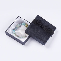 Braccialetti di stirata amazonite naturale&nbsp;X-BJEW-JB03212-03