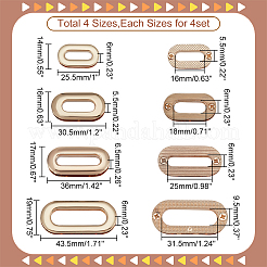 16 шт. 4 шт. ввинчивающиеся люверсы из цинкового сплава с фурнитурой&nbsp;FIND-WR0008-55