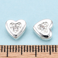 Латунные микро проложить кубического циркония бусы FIND-Z035-18S