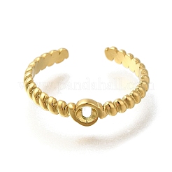 Ионное покрытие (ip) 304 нержавеющая сталь открытые манжетные кольца компоненты RJEW-U017-37G