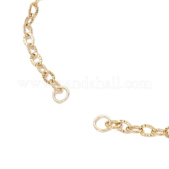 2шт 2 цвета 304 нержавеющая сталь текстурированный кабель цепочка браслет изготовление&nbsp;AJEW-JB01342