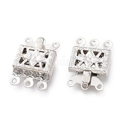 Латунь многожильных коробка застежками KK-O129-01P