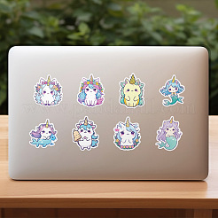 50 шт. самоклеящиеся наклейки из ПВХ с изображением единорога PW-WGA825E-01