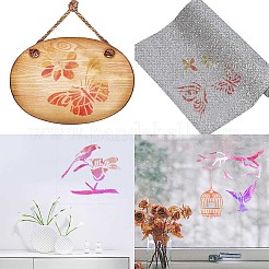 2 ensemble de 2 modèles de pochoirs de peinture à dessin creux en plastique pour animaux de compagnie&nbsp;DIY-GF0007-27