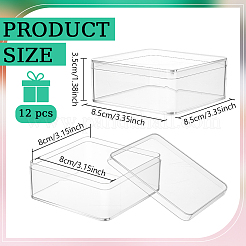 12 Stück Acryl-Verpackungsboxen mit Deckel&nbsp;CON-BC0008-14