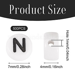 500pcs Acrylperlen&nbsp;SACR-TA0001-55N