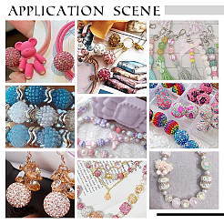 20 шт. бусины из полимерной глины со стразами RB-PH0001-47