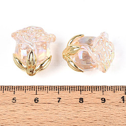 Уф-покрытие прозрачные акриловые бусины&nbsp;MACR-C029-06B-02