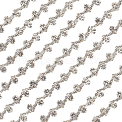 S-образные стеклянные стразы и железные цепочки-чашки&nbsp;DIY-WH20032-25S-01