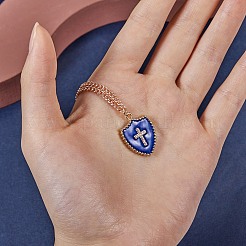 5 шт. 5 стиля настоящие 18k позолоченные латунные микро проложить прозрачные кубические циркониевые эмалевые подвески ZIRC-SZ0001-35