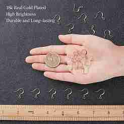 200 шт латунные серьги крючки&nbsp;KK-CN0001-35