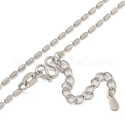 Латунные текстурированные цепочки-столбики для женщин NJEW-U011-03P