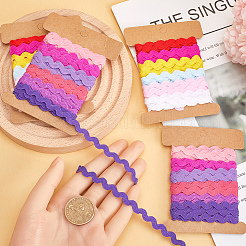 4 карточка 2 стиля полиэстеровая волнистая бахрома отделочная лента DIY-GF0009-48F