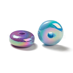 УФ-покрытие непрозрачные радужные переливающиеся акриловые бусины PACR-D069-03