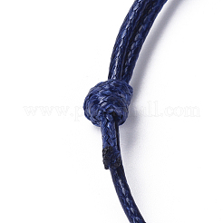 Création de bracelets en corde de polyester ciré coréen&nbsp;AJEW-JB00011-14
