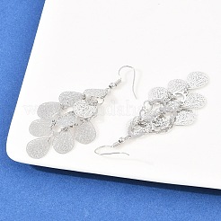 Pendientes colgantes de latón&nbsp;EJEW-B157-02E-P