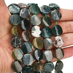 Природные моховой агат бисер нитей&nbsp;G-NH0028-03