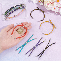 10шт 10 цвета регулируемый нейлоновый шнур слайдер изготовление браслета&nbsp;MAK-UN0001-56