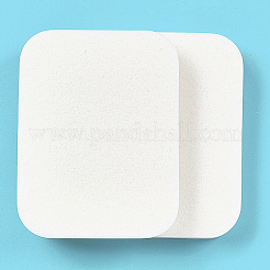 スポンジ化粧品メイクアップパウダーパフ20個  長方形  ホワイト  5.5x4.5x0.7cm&nbsp;FIND-CN0002-12