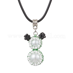 Colliers en perles de rocaille et perles de verre&nbsp;NJEW-MZ00126-04