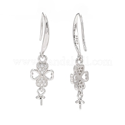 925 серебряные крючки с родиевым покрытием STER-D035-38P