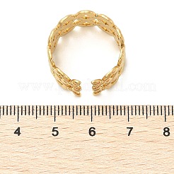 Кольца-манжеты из нержавеющей стали 304 Flower для женщин&nbsp;LS-RJEW-Q006-03E-G