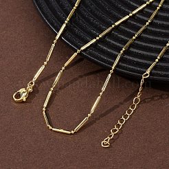 Ожерелья-цепочки из латунной колонны&nbsp;NJEW-H086-04G