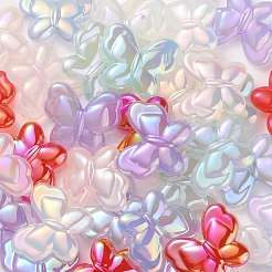 УФ-покрытие радужное радужное имитация желе акриловые бусины OACR-K003-012