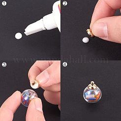 Handgemachte Kugelkugelflaschen aus geblasenem Glas&nbsp;BLOW-PH0001-07-WH