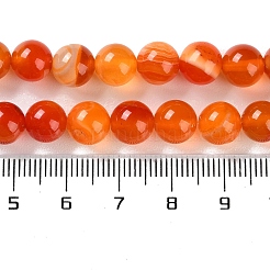 Natürliche gestreifte Achat- / Bandagatperlenstränge&nbsp;G-Z060-A01-B17