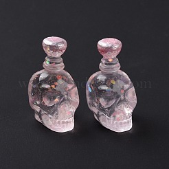 Finta bottiglia cabochon in resina trasparente&nbsp;RESI-E025-04C