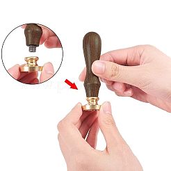 DIY деревянный воск печать штамп AJEW-WH0131-094