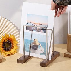 Étagère à disques vinyles en bois et fer&nbsp;ODIS-WH0025-346