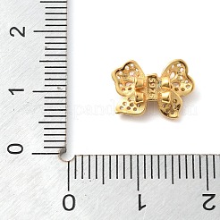 925 многорядное звено-бантик из стерлингового серебра с микропаве из прозрачных кубических цирконий STER-S013-02G