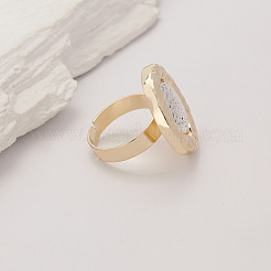 Элегантное регулируемое кольцо из цинкового сплава для женщин FH6586-2