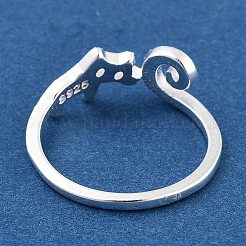 Латунные манжеты для женщин в форме кошки RJEW-F159-01S