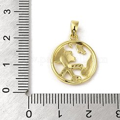 Покрытие стойки латунь микропаве прозрачные подвески из кубического циркония KK-C053-11G