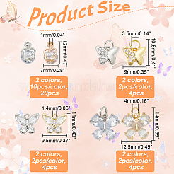 Подвески из сплава и латуни с кубическим цирконием&nbsp;ZIRC-AR0001-26