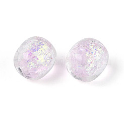 Нити из фольгированных бусин лэмпворк ручной работы&nbsp;FOIL-T008-01G